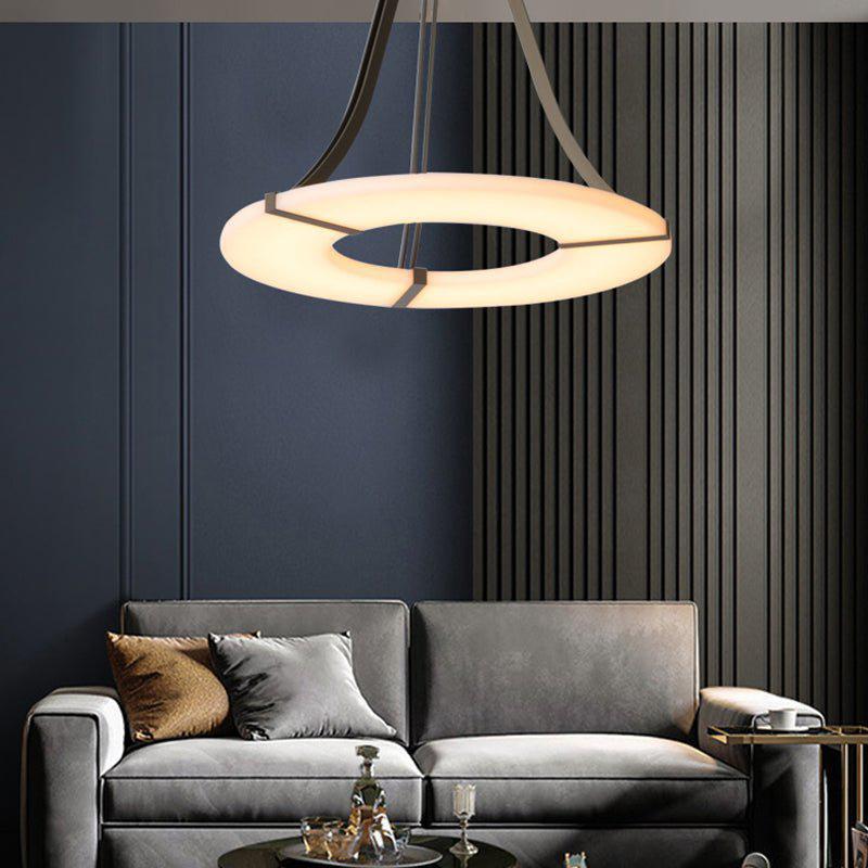 Glacera Round Alabaster Chandelier
