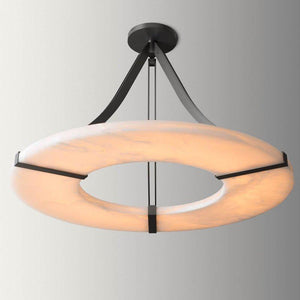 Glacera Round Alabaster Chandelier