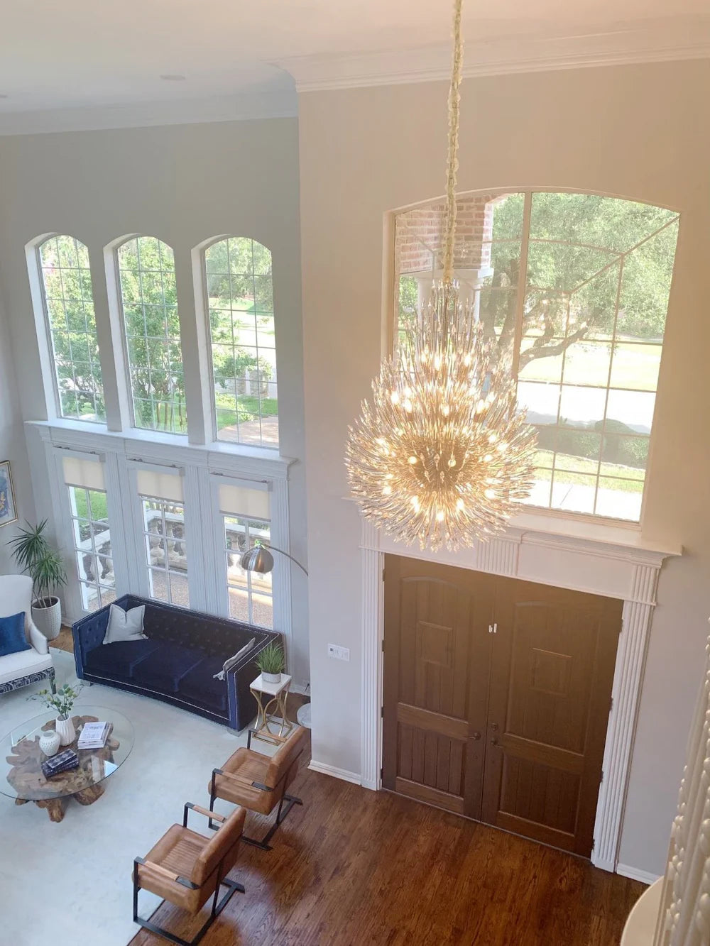 Lily Starburst Crystal Sputnik Chandelier-Vancei