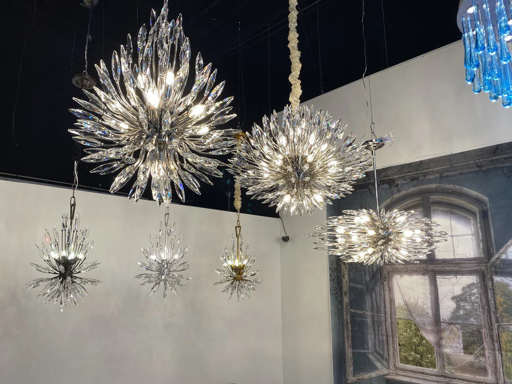 Lily Starburst Crystal Sputnik Chandelier-Vancei