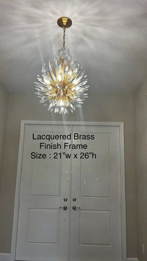 Lily Starburst Crystal Sputnik Chandelier-Vancei
