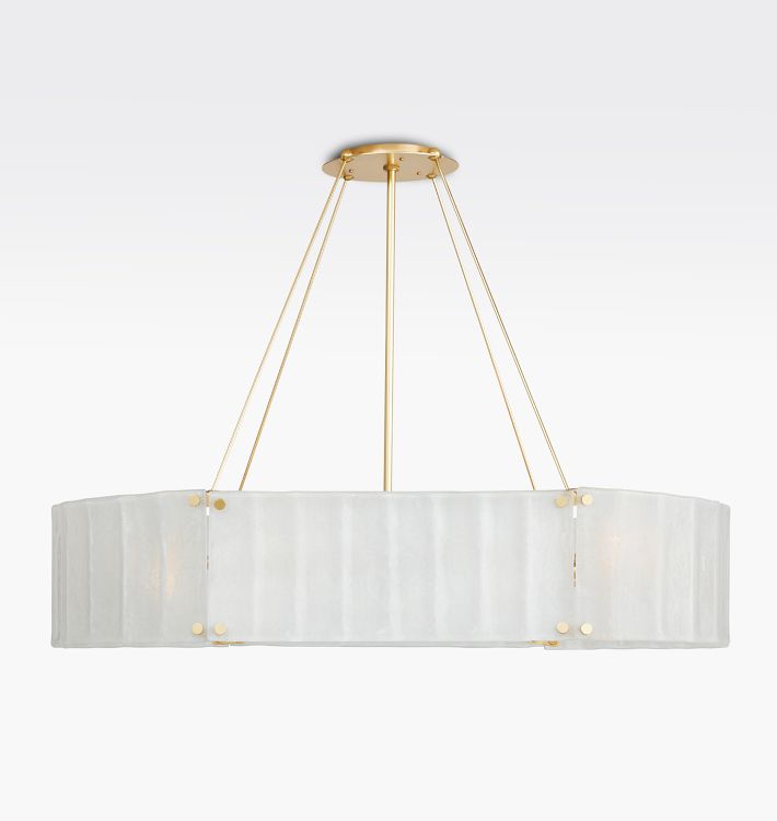 Willamette 48" Oval Round Crystal Chandelier