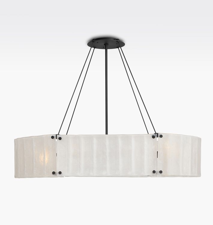 Willamette 48" Oval Round Crystal Chandelier