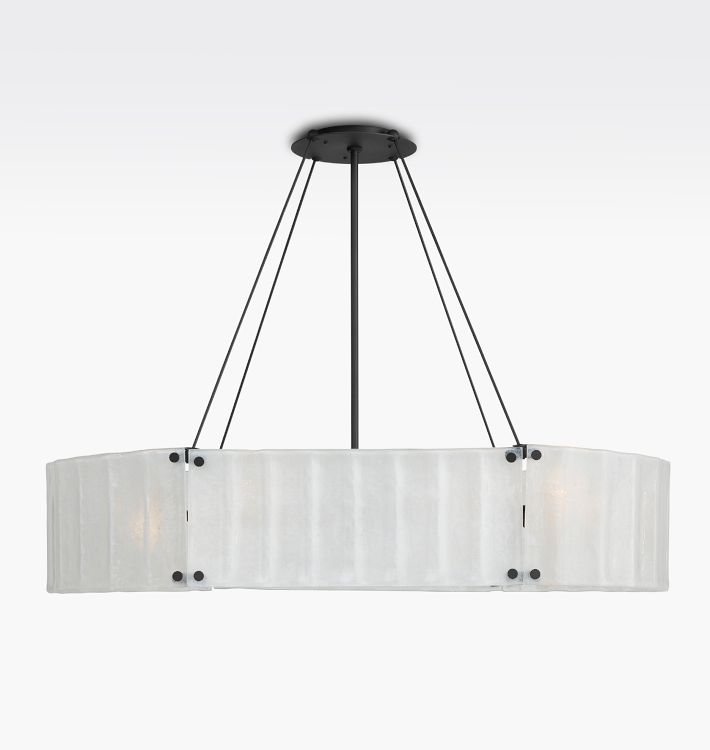 Willamette 48" Oval Round Crystal Chandelier