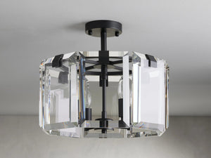  Crystal Prism Flush Mount 