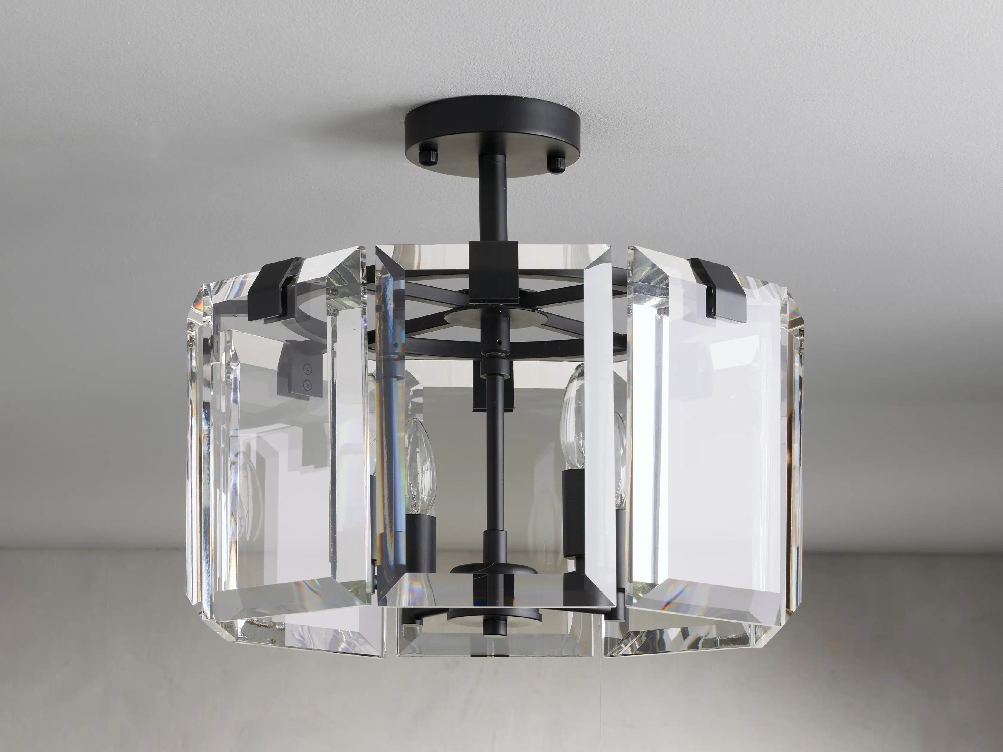 Crystal Prism Flush Mount 