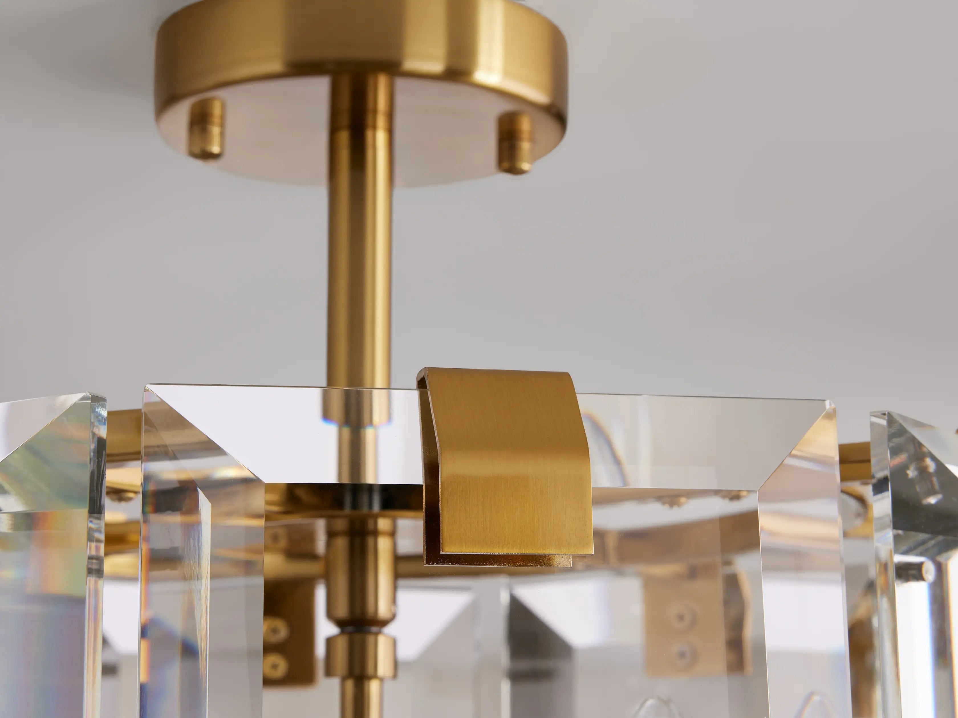  Crystal Prism Flush Mount 