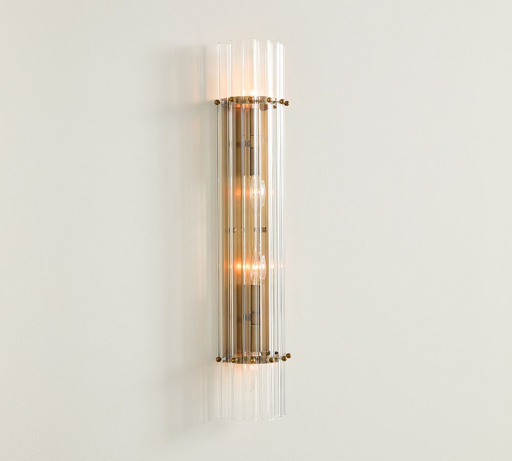 Mallory Crystal Double Sconce 27"