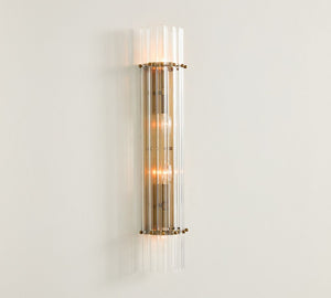 Mallory Crystal Double Sconce 27"