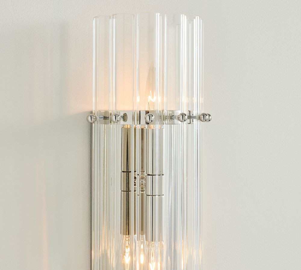 Mallory Crystal Double Sconce 27"