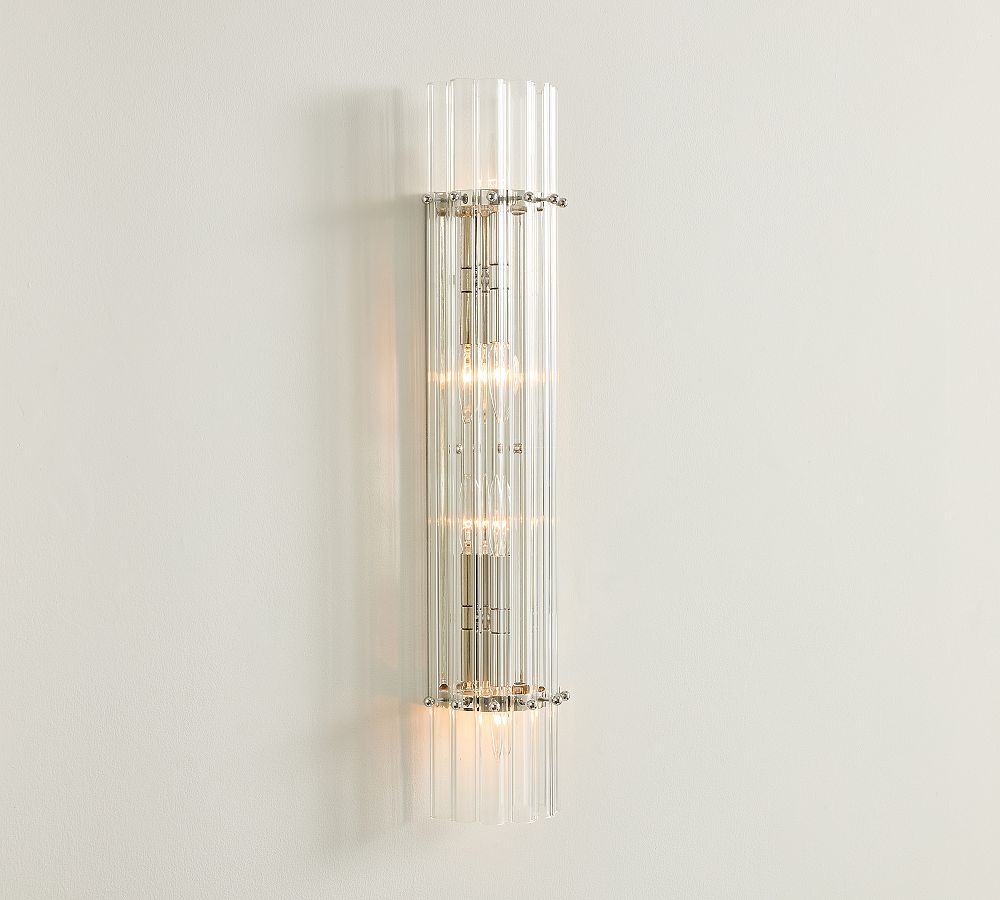 Mallory Crystal Double Sconce 27"