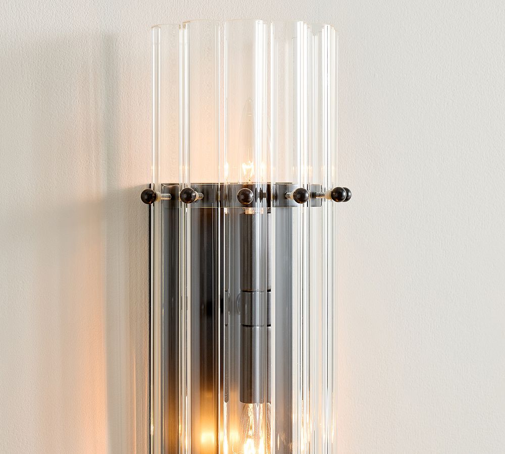 Mallory Crystal Double Sconce 27"