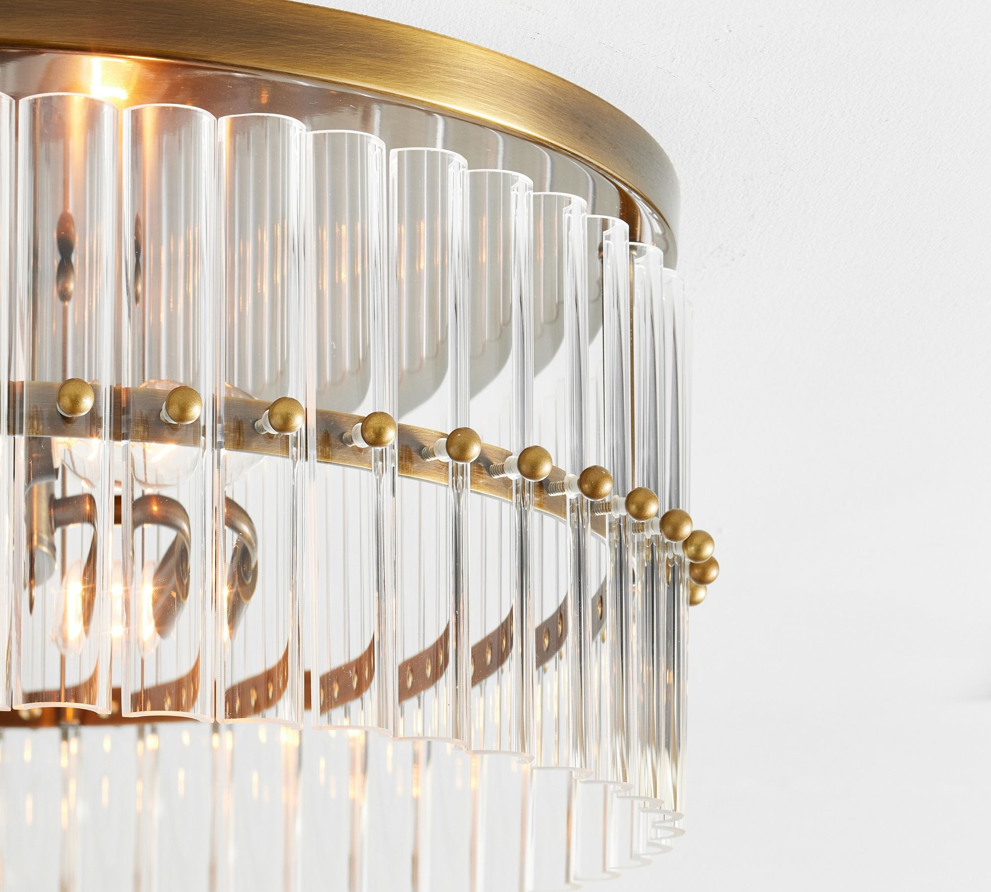 Lumiere Crystal Round Flush Mount 18"