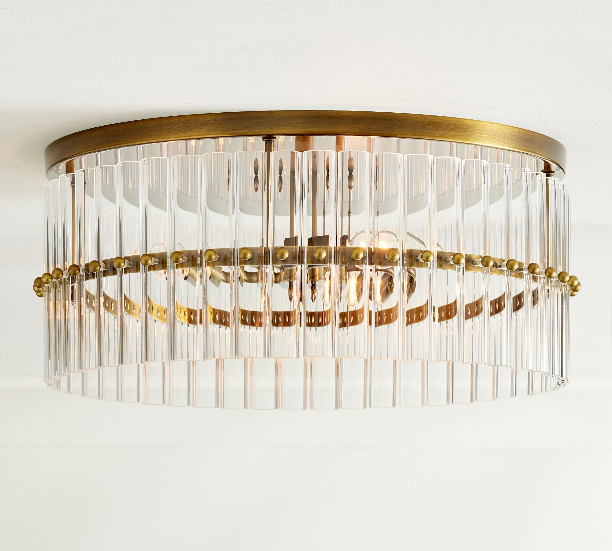 Lumiere Crystal Round Flush Mount 18"
