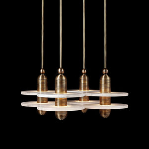 Median Alabaster Mono 4 Pendants