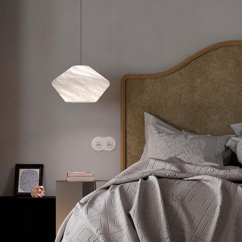 Alabaster Modern Comet Pendant-Vancei
