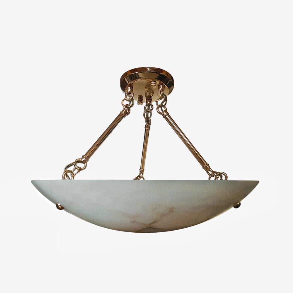 Vintage Round Alabaster Ceiling Lamps - Oasislives