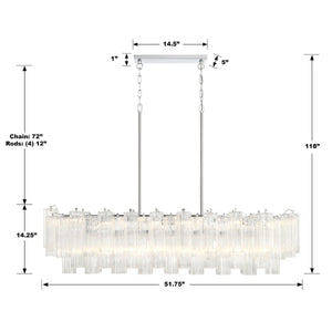 Addis Linear Chandelier 51''-Vancei