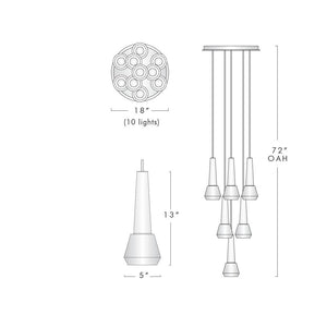 Maxine Modern Crystal Circular Pendant Lights