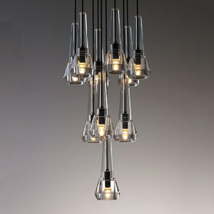 Maxine Modern Crystal Circular Pendant Lights